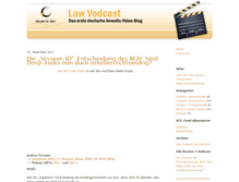 Tablet Screenshot of law-vodcast.de